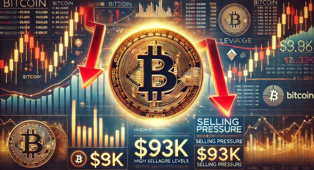 Bitcoin Leverage Remains High – Data Reveals Selling Pressure Above $93K