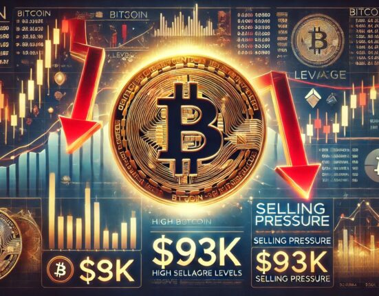 Bitcoin Leverage Remains High – Data Reveals Selling Pressure Above $93K