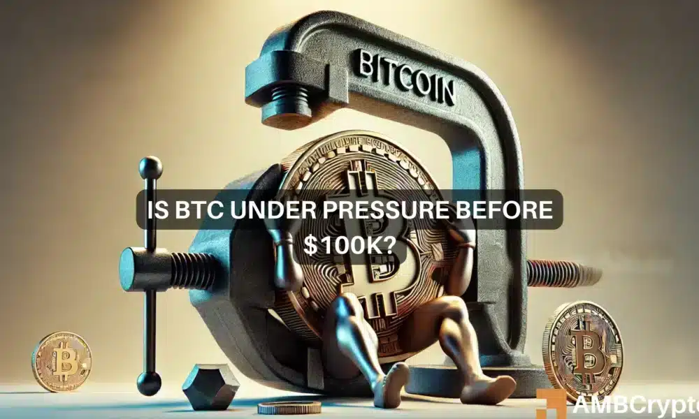 Bitcoin nears $100K, but will BTC's sell pressure pose challenges?