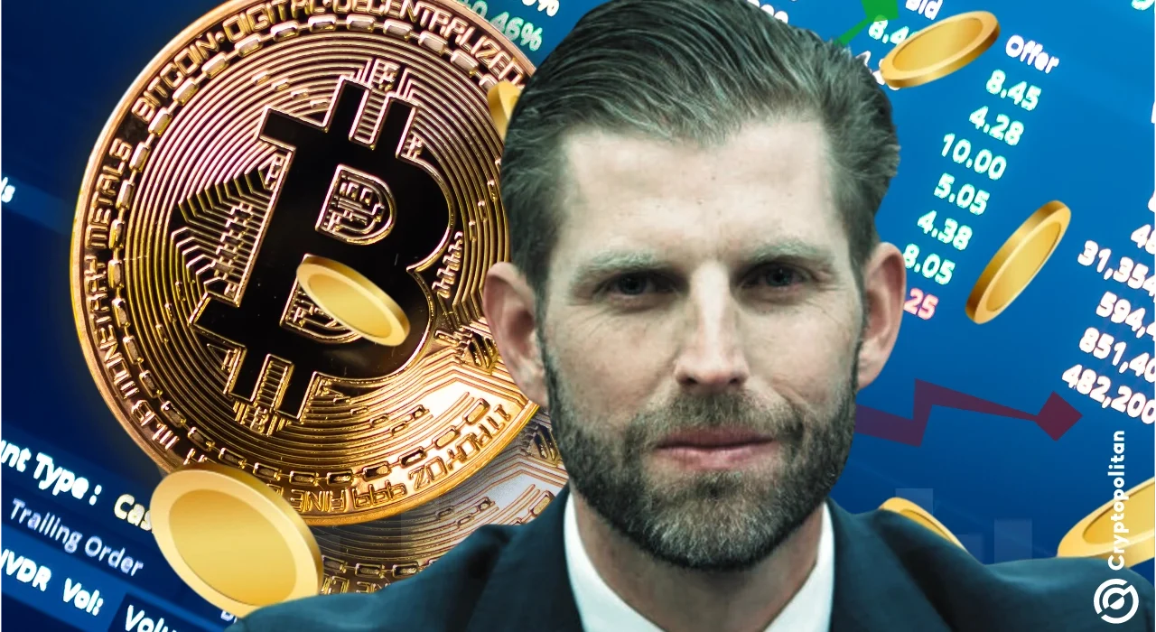 “Bitcoin is going to hit $1 million,” says Eric Trump at Bitcoin MENA