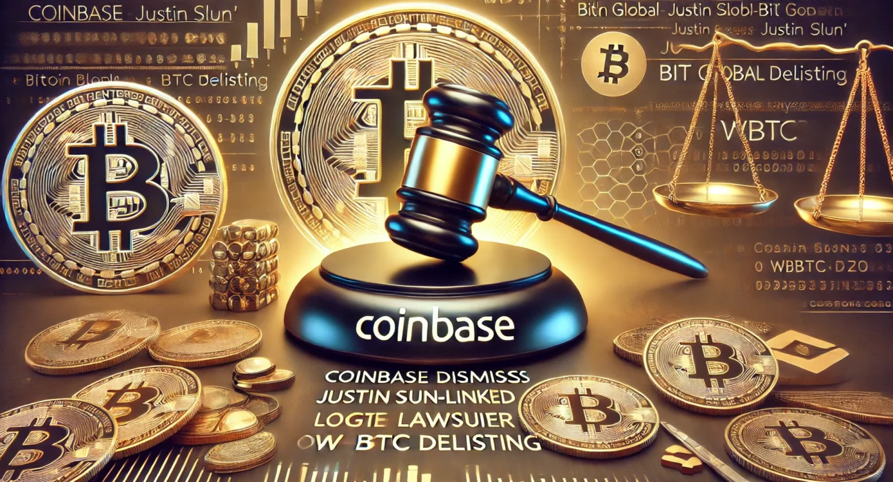 Coinbase Dismisses BiT Global Lawsuit Over wBTC Delisting, Citing Justin Sun Concerns