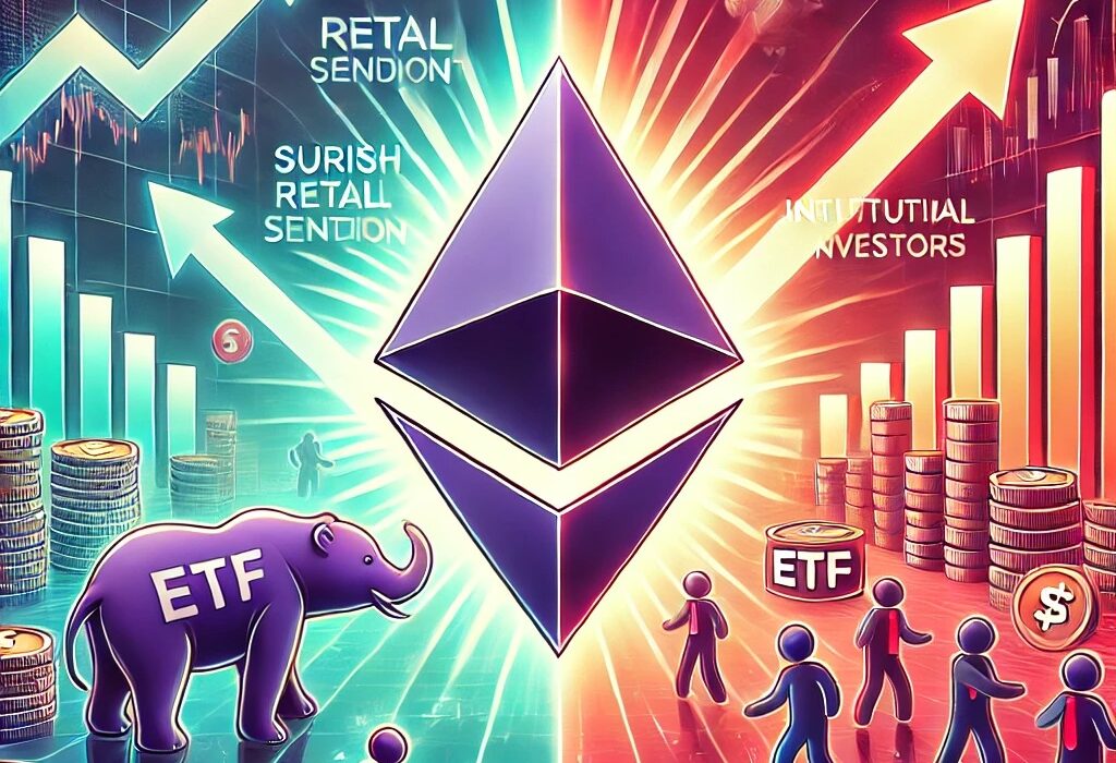 Ethereum Battles Bearish Retail Sentiment Amid Surging ETF Demand