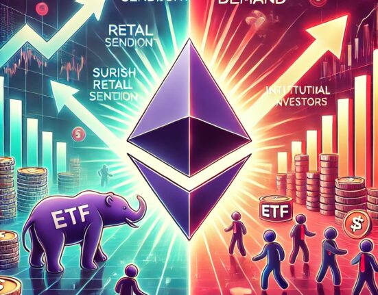 Ethereum Battles Bearish Retail Sentiment Amid Surging ETF Demand