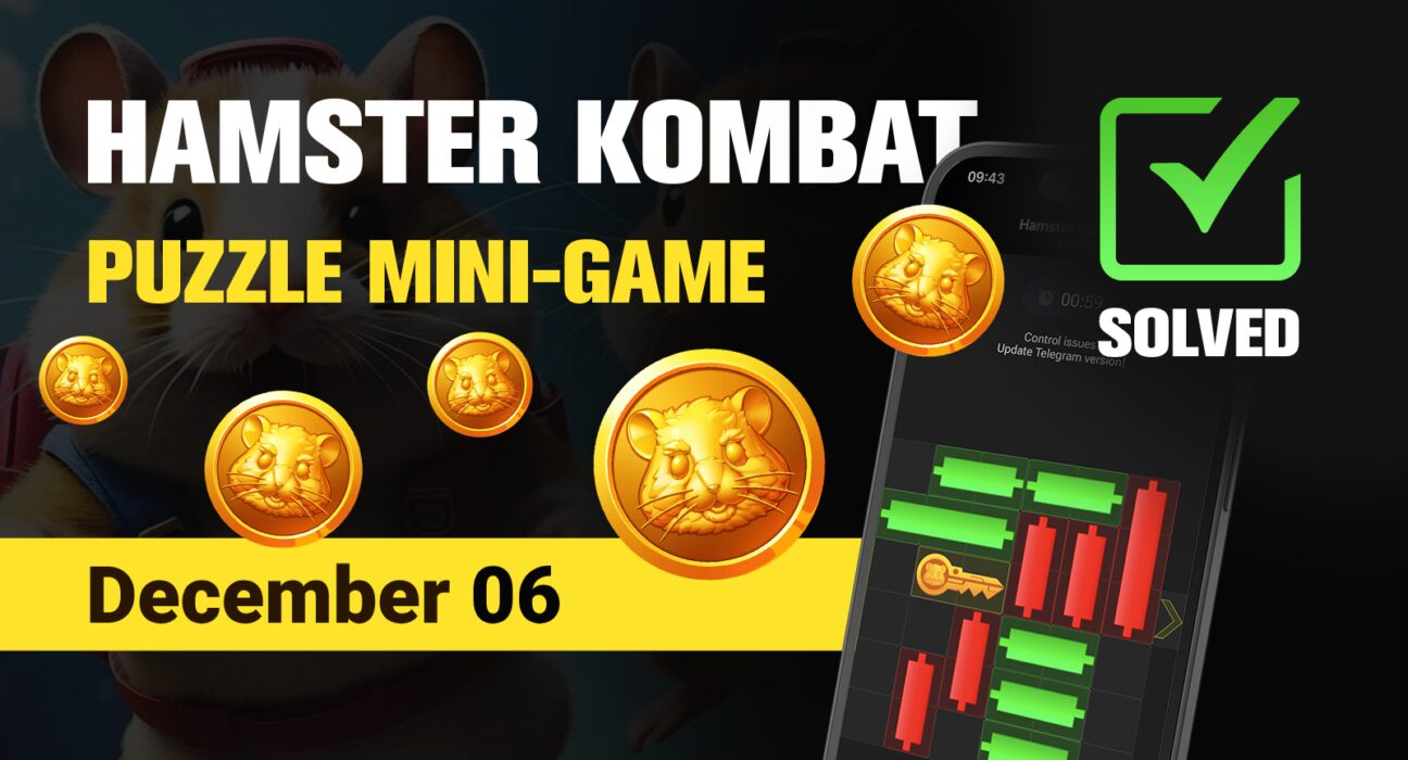 Hamster Kombat Mini Game Puzzle Solution - December 06, 2024