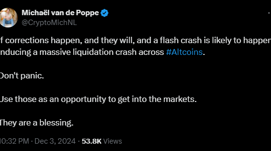 Crypto market is due for a flash crash