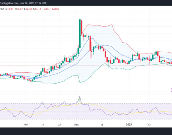 NEO/USD 1day price chart.