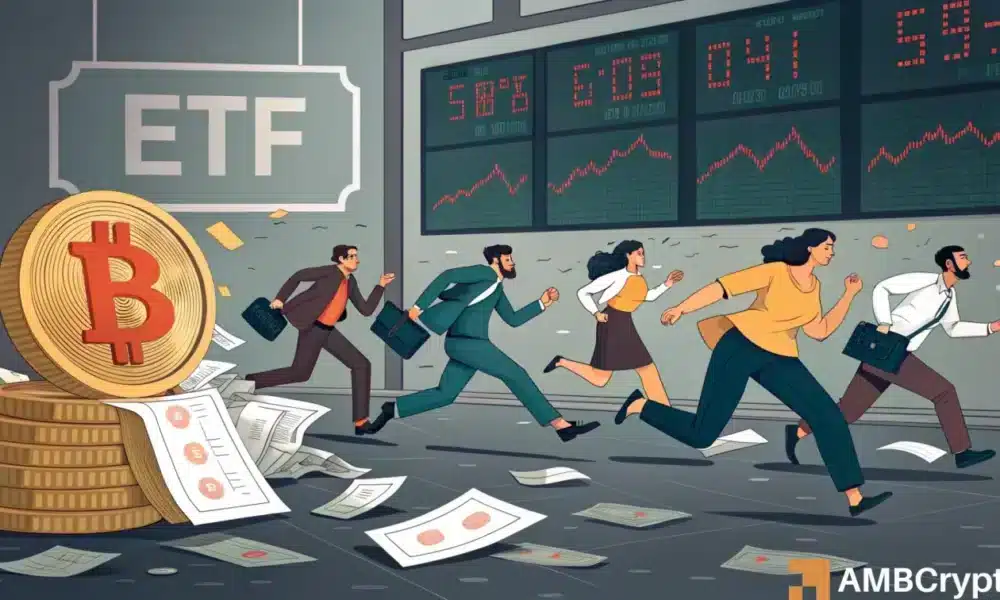 Bitcoin, Ethereum ETFs bleed millions: 'Profit-taking or nerves about the market'?