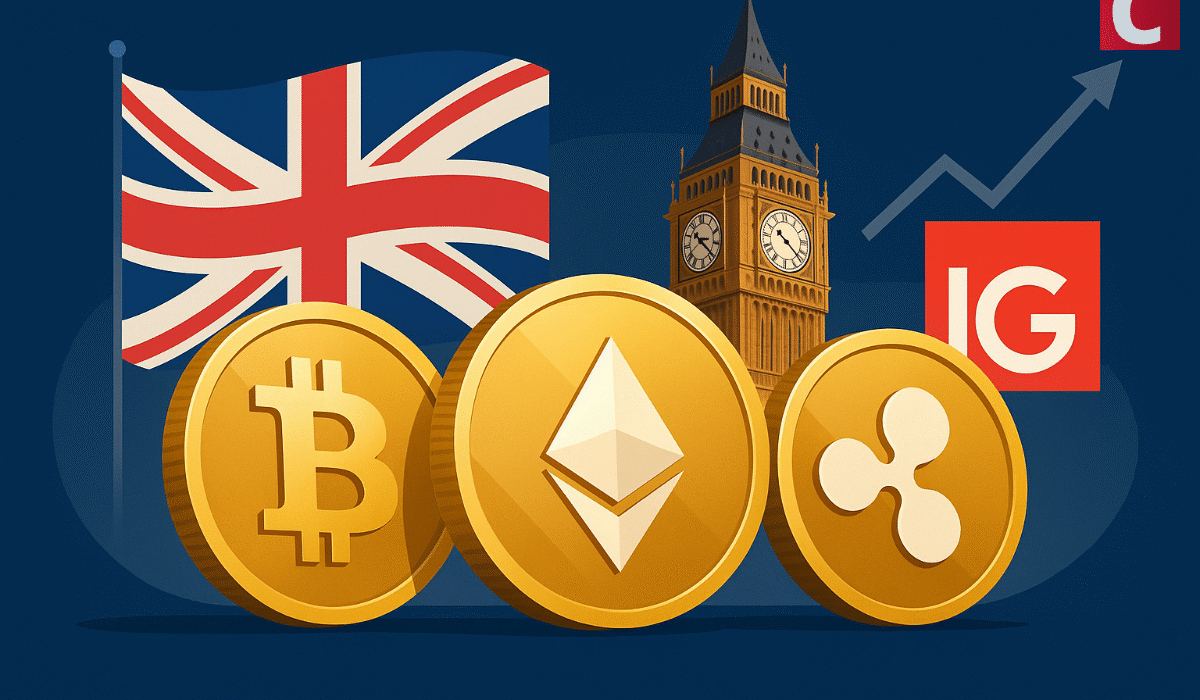 IG Group Launches Bitcoin, Ethereum, XRP Trading in UK